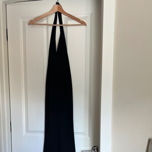 Black Halter Maxi Dress XS
